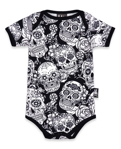 Six bunnies baby romper - six,