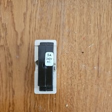 WYLEX 5A 5AMP CARTRIDGE FUSE AND HOLDER WHITE NOS NEW OLD STOCK 