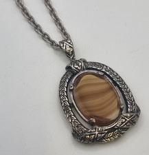 Vintage Miracle Signed Pendant