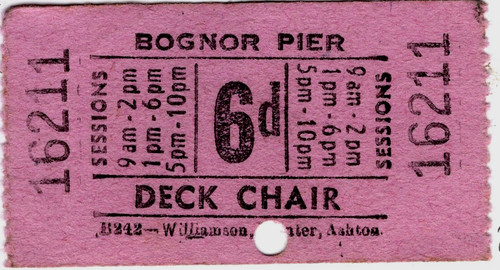 Pier chair ticket - :, bognor