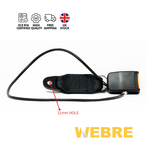 Webbed seat belt buckle - seat,