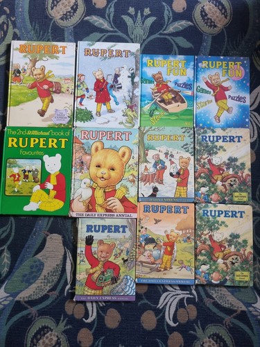 Rupert bear annuals - bear, books