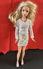 Rare 2005 Barbie Fashion Fever Knit Doll plus Hilary Duff moccasin Croc shoes 