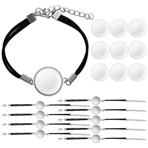 Pcs bracelets with glass - pcs,
