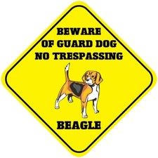 Aluminum Crossing Sign Beagle