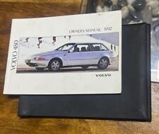 VOLVO 480 OWNERS MANUAL DRIVERS HANDBOOK WALLET BOOK PACK 1.7 ES TURBO 1991-1994