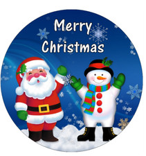 Santa And Snowman Christmas