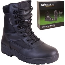 Black army cadet boots 2 - black, 1/2