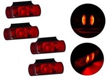 4 x 12V 24V  Rear Red LED