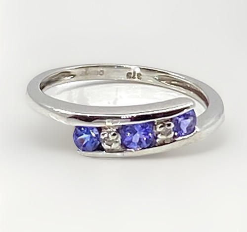 Tanzanite diamond ring 9ct - diamond,