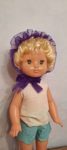 Vintage soviet toy doll - vintage,