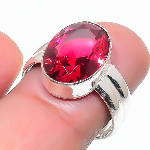 Pink rubellite gemstone - rubellite, 925