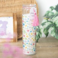 Spring Flowers Themed Glass
