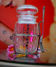 Vintage Pickle Jar Cut Glass