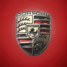 replacement Porsche Key Fob Emblem Badge  9x11mm