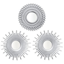Wall Mirrors Pack of 3 Round