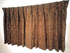 John Lewis Villa Nova Marlborough Gold Tapestry Lined Curtains Each 190W x 106 L