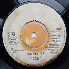 McCartney & Wings "Old Siam Sir"  -3 -1 Pic Sleeve Custom label Push Out Beatles