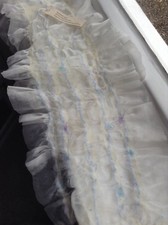 Ladies Scarf handmade Felted on Organza Voile