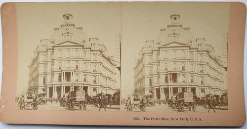 Antique stereoscopic card - antique,