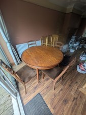 G Plan Fresco Dining Table and Chairs Vintage Mid Century