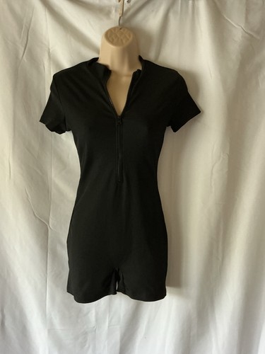 Shein black stretch play suit - shein,