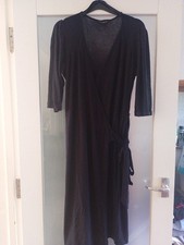 Dorothy Perkins Black Wrap Dress Size 14