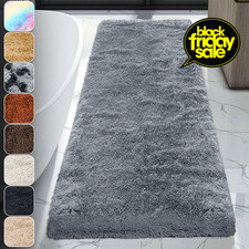 Extra Long Non Slip Shaggy Bath Mat Bathroom Rugs Super Soft Washable Floor Mats