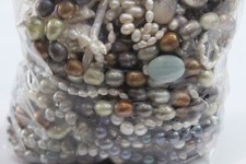 600g Cultured Pearl Jewellery For Restoration Repurposing Rice Baroque Peacock
