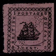 BRITISH GUIANA QV SG162, 1c