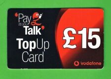 Vodafone Phone Card - Retro £15 "Pay as You Talk" Top Up - UK - c.2001 - Used