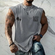Mens Printed Vest Tank Tops