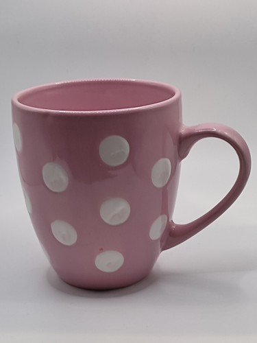 Pink polka dot coffee - polka, tea