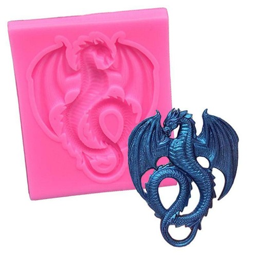 Flying dragon mold - flying, silicone