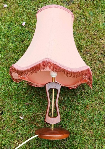 1970s shaped teak brass - shaped,