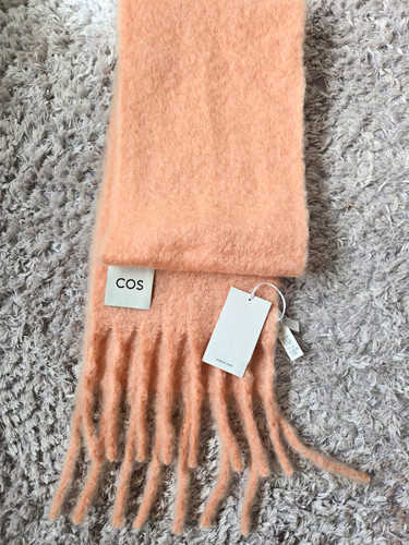 Cos mohair knit scarf - knit, pink