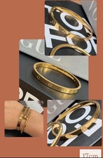 Gold Screw Bangle