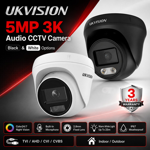 Ukvision 5mp audio cctv - ukvision,