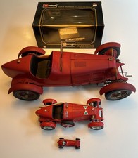 POCHER LARGE 1/8 ASSEMBLED ALFA ROMEO 8C 2300 1931 VERY RARE WITH BURAGO 1/18