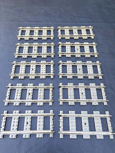 Lego grey straight train - lego,