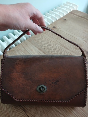 1930s 1940s brown leather - 1930s/1940s,
