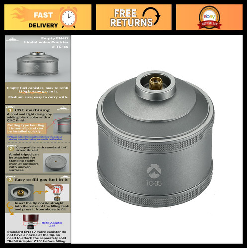 Refillable gas fuel cylinder - refillable,