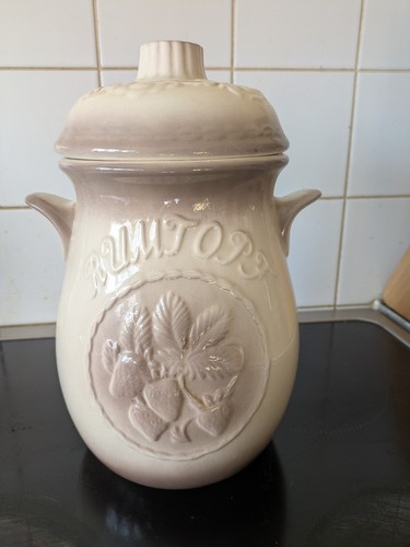 German rumtopf vintage fruit - german,