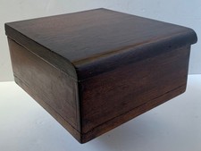 ANTIQUE HEAVY WOODEN BOX