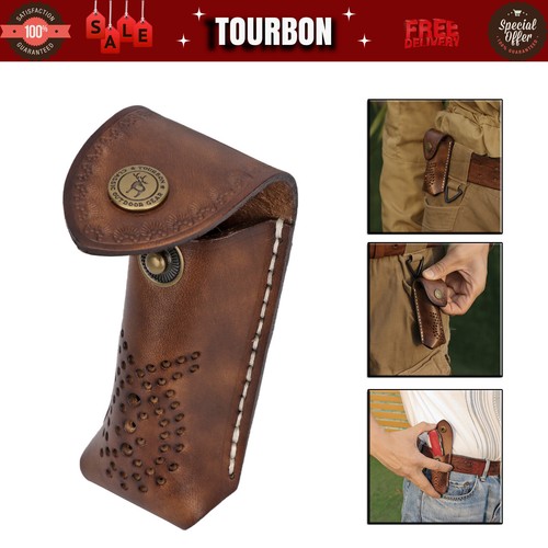 Tourbon leather mini pocket - tourbon,