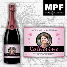 Personalised photo champagne - personalised,