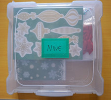 LOT 9: CREATE & CRAFT CHRISTMAS CARD MAKING KIT IN AN ARTBIN CASE
