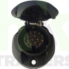 13 Pin Socket with Gasket, Euro, Female, Trailer Towing, Car,  Maypole MP1293B
