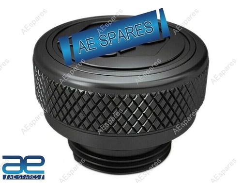 Machined oil filler cap - oil, black