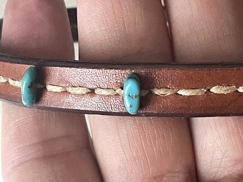 Henry cuir choker turquoise - henry,